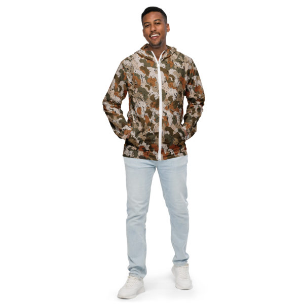 Afro Camo Sand Men’s Windbreaker