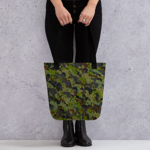 Afro Camo Green Tote Bag