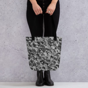 Afro Camo Black Tote Bag