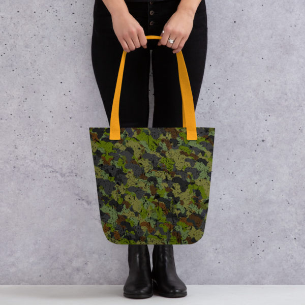 Afro Camo Green Tote Bag