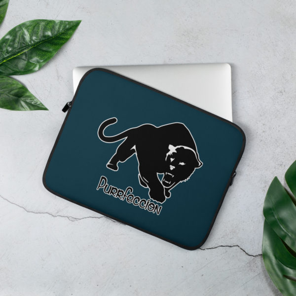 Purrfeccion Blk Pantha Laptop Sleeve