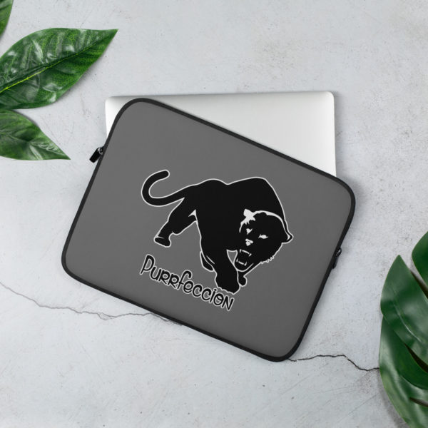 Purrfeccion Blk Pantha Laptop Sleeve