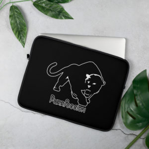 Purrfeccion Blk Pantha Laptop Sleeve