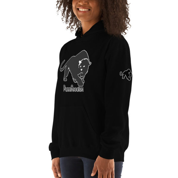 Purrfeccion Blk Pantha Heavy Blend Women’s Hoodie