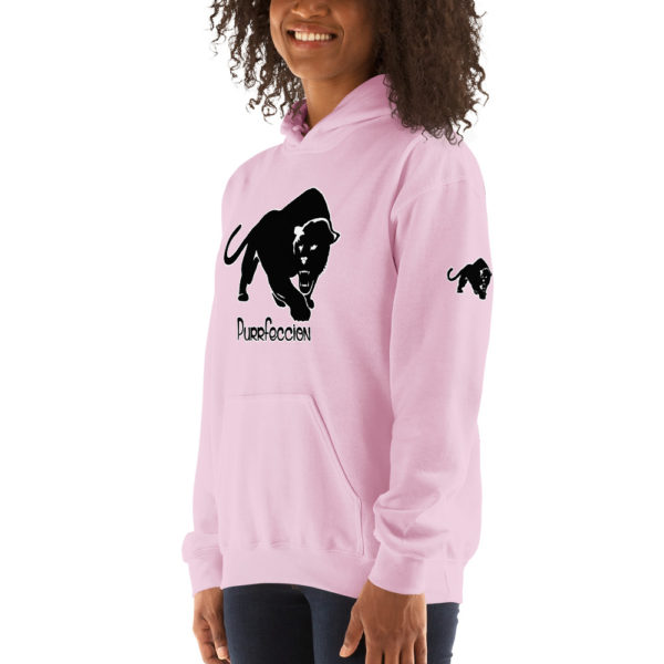 Purrfeccion Blk Pantha Heavy Blend Women’s Hoodie