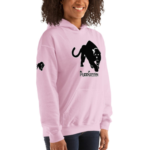 Purrfeccion Blk Pantha Heavy Blend Women’s Hoodie