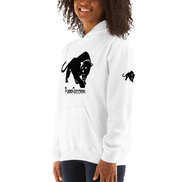 Purrfeccion Blk Pantha Heavy Blend Women’s Hoodie