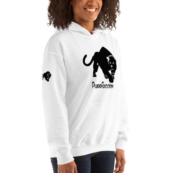 Purrfeccion Blk Pantha Heavy Blend Women’s Hoodie