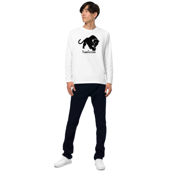 Purrfeccion Blk Pantha Men’s Long Sleeve T-Shirt