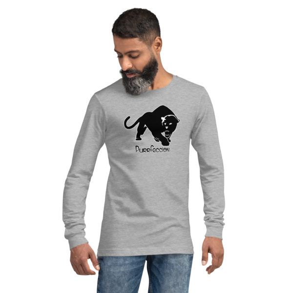 Purrfeccion Blk Pantha Men’s  Long Sleeve Tee