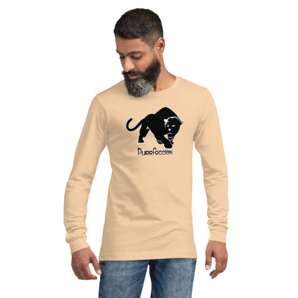 Purrfeccion Blk Pantha Men’s  Long Sleeve Tee