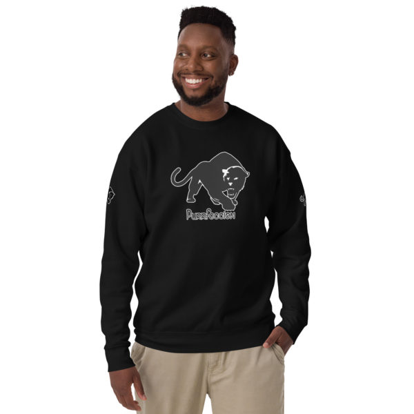 Purrfeccion Blk Pantha Men’s Premium Sweatshirt