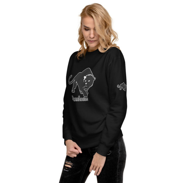 Purrfeccion Blk Pantha Women’s Premium Sweatshirt