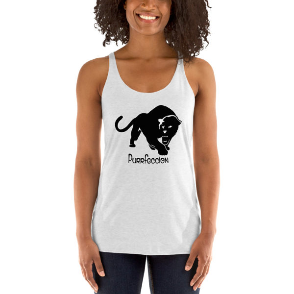 Purrfeccion Blk Pantha Women’s Racerback Tank