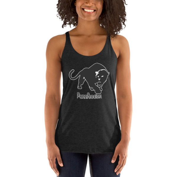 Purrfeccion Blk Pantha Women’s Racerback Tank