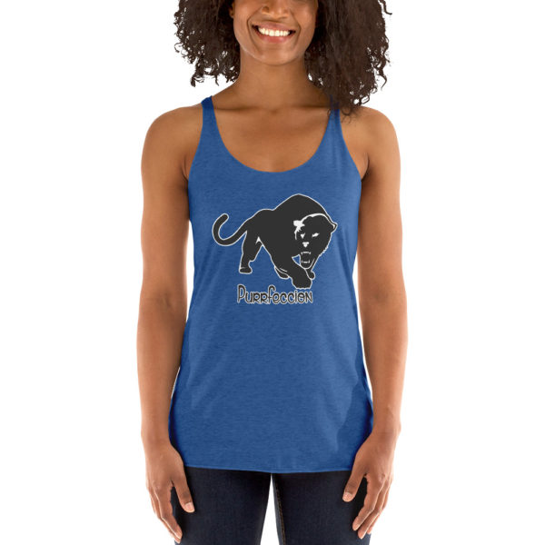 Purrfeccion Blk Pantha Women’s Racerback Tank