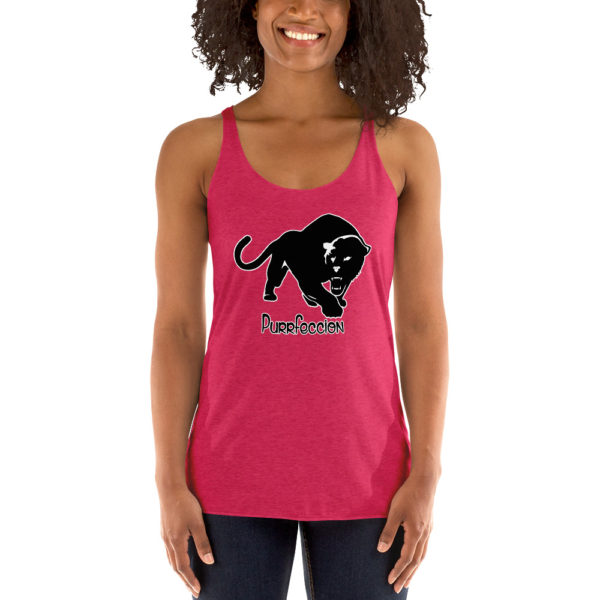 Purrfeccion Blk Pantha Women’s Racerback Tank