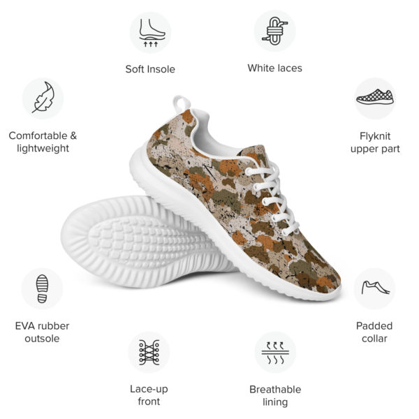 Afro Camo Sand Men’s Athletic Shoes