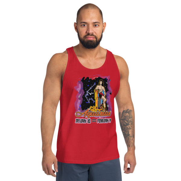 Aquarius Zodiac Men’s Tank Top