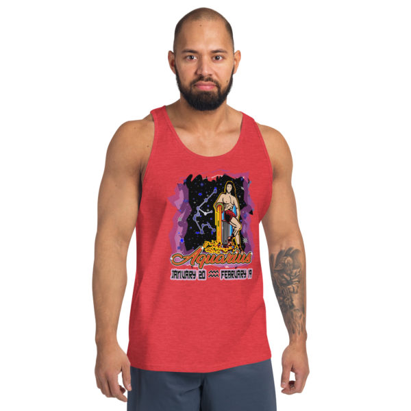 Aquarius Zodiac Men’s Tank Top