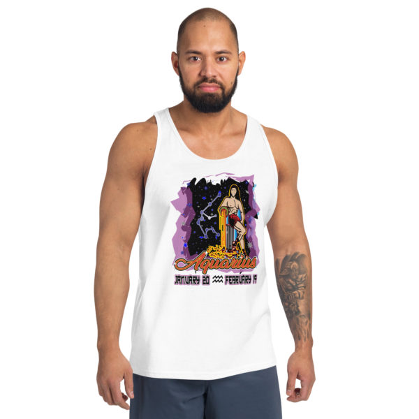 Aquarius Zodiac Men’s Tank Top