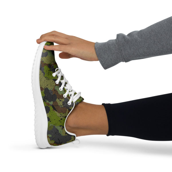 Afro Camo Green Women’s Athletic Shoes