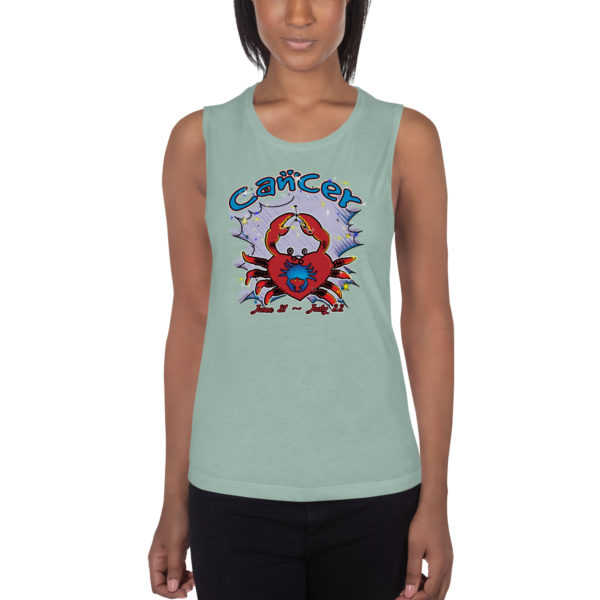 Cancer Zodiac Ladies’ Muscle Tank