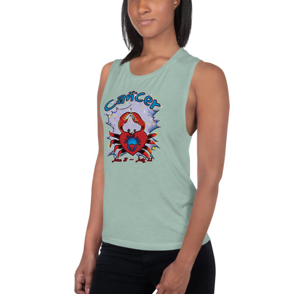 Cancer Zodiac Ladies’ Muscle Tank