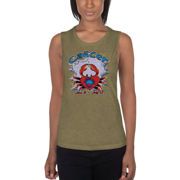 Cancer Zodiac Ladies’ Muscle Tank