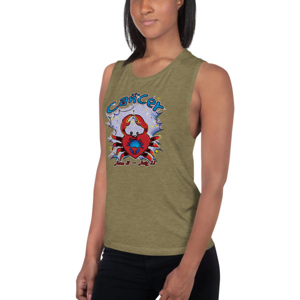 Cancer Zodiac Ladies’ Muscle Tank