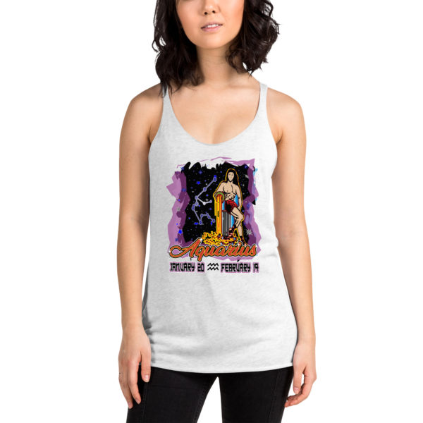 Aquarius Zodiac Women’s Racerback Tank