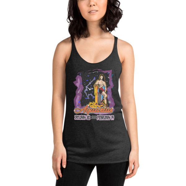 Aquarius Zodiac Women’s Racerback Tank