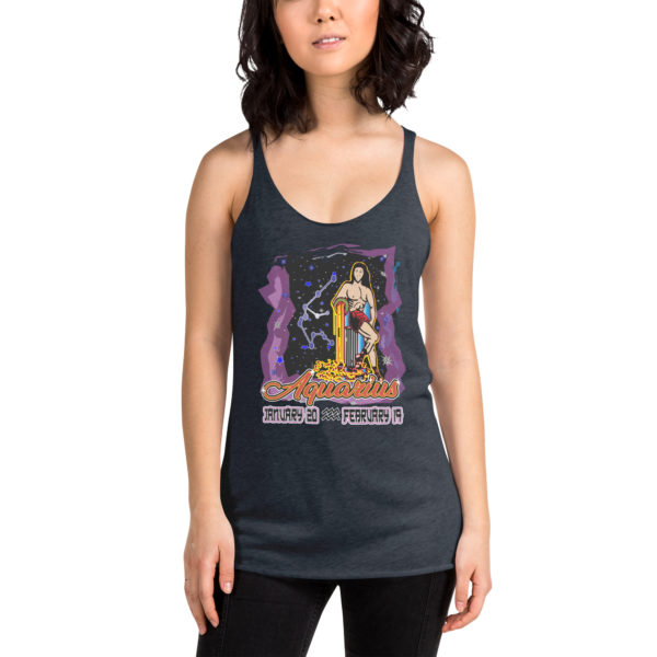 Aquarius Zodiac Women’s Racerback Tank