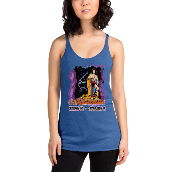 Aquarius Zodiac Women’s Racerback Tank