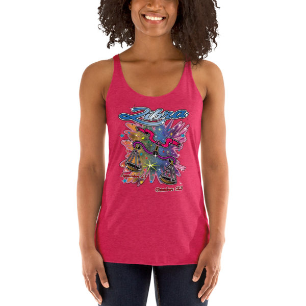 Libra Zodiac Women’s Racerback Tank Top