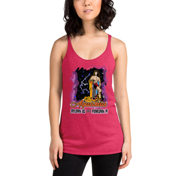 Aquarius Zodiac Women’s Racerback Tank