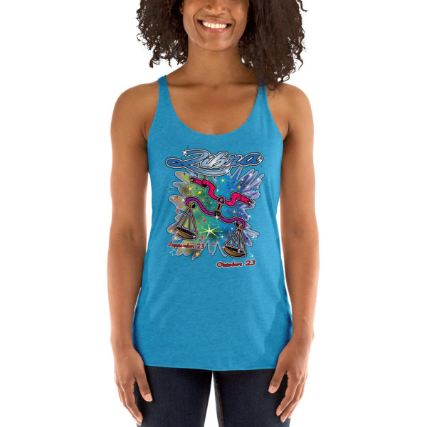 Libra Zodiac Women’s Racerback Tank Top