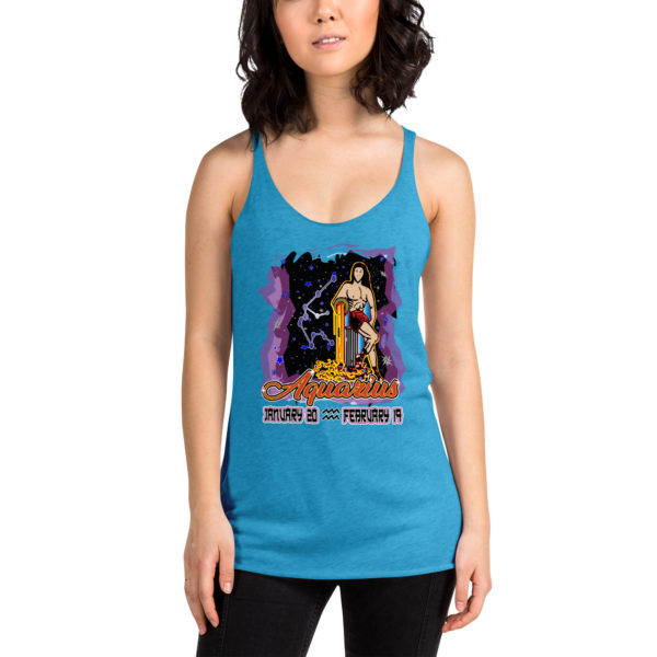 Aquarius Zodiac Women’s Racerback Tank