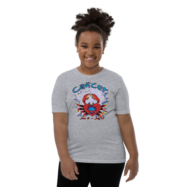 Cancer Zodiac Youth Short Sleeve T-Shirt