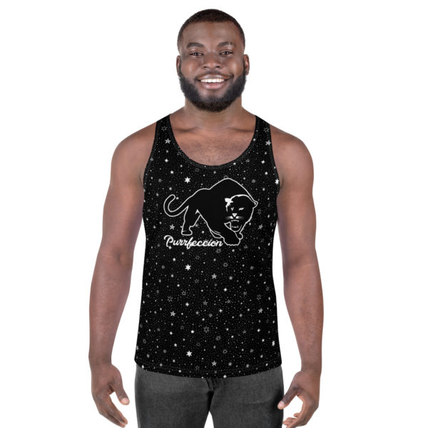 Purrfeccion (Blk Pantha) Star Studded Tank Top