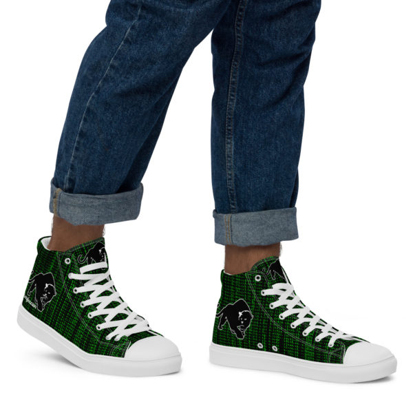 Purrfeccion  (Blk Pantha ) Men’s High Top, Matrix Canvas Shoes