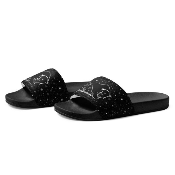 Purrfeccion Star Studded, (Blk Pantha) Men’s Slides