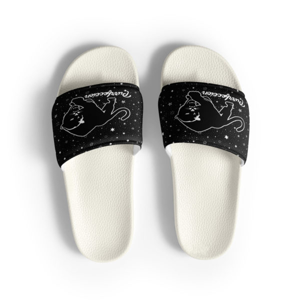 Purrfeccion Star Studded, (Blk Pantha) Men’s Slides