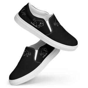 Purrfeccion (Blk Pantha) Men’s Slip-On Canvas Shoes