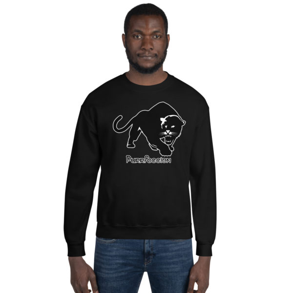 Purrfeccion (Blk Pantha) Unisex Sweatshirt