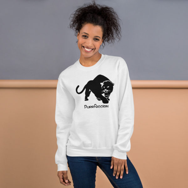 Purrfeccion (Blk Pantha) Unisex Sweatshirt