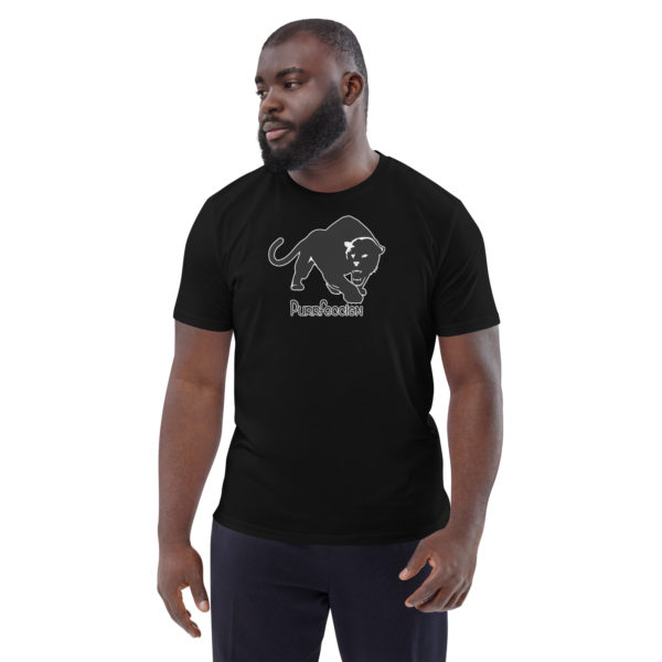 Purrfeccion (Blk Pantha) Men’s Organic Cotton T-Shirt