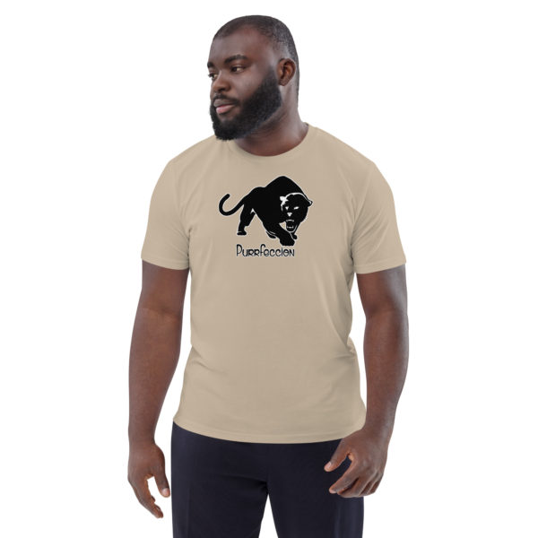 Purrfeccion (Blk Pantha) Men’s Organic Cotton T-Shirt