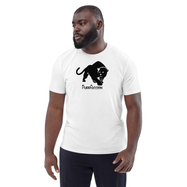 Purrfeccion (Blk Pantha) Men’s Organic Cotton T-Shirt