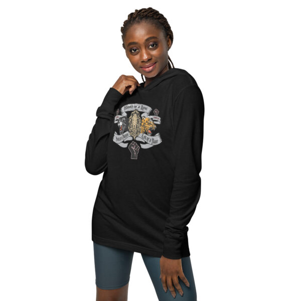 Beast Mode Power Fist, Hooded Long-Sleeve Tee